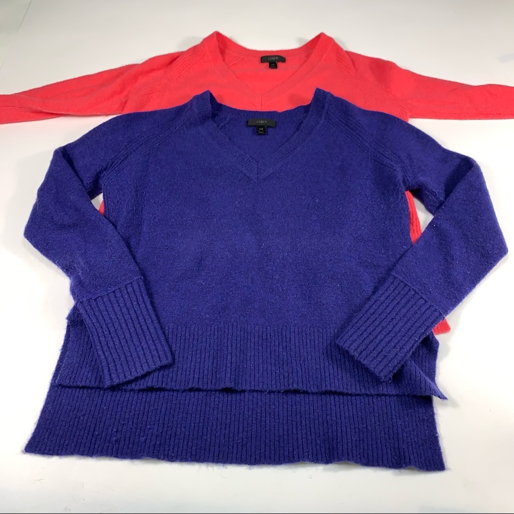 J. Crew Pullover V-Neck Wool Sweater - image 1